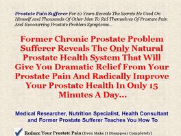 Go to: Easy Prostate Treatments For Prostate Problems And Prostate Pain