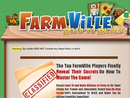 Go to: FarmVille: Road To Riches - Top Converting Product Guaranteed!