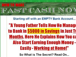 Go to: How To Make Fast CAsh No - Pays 60% Commission.