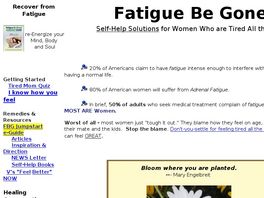 Go to: Fatigue Be Gone! Jumpstart To Recovery.