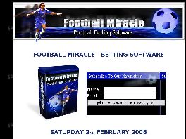 Go to: Football Miracle - Sports Betting Manuals.