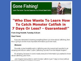 Go to: Learn How To Catch Monster Catfish In 7 Days Or Less - Guaranteed