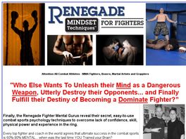 Go to: Renegade Mindset For Fighters