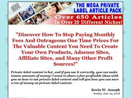 Go to: The Mega Private Label Article Pack.