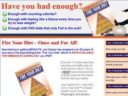 Go to: Fire Your Diet eBook by Health Coach, Joe Kasper