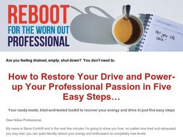 Go to: Reboot For The Worn Out Professional