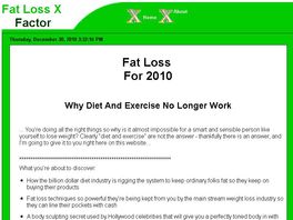 Go to: Fat Loss X Factor Weight Loss System
