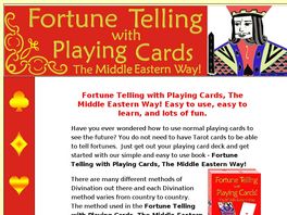 Go to: Fortune Telling With Regular Playing Cards! The Middle Eastern Way