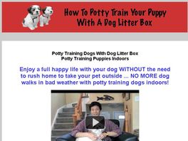 Go to: Potty Train Your Puppy With Litter Box - House Training Dogs Indoors