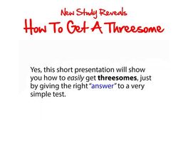Go to: The Threesome Answer