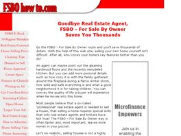 Go to: How to save thousands by selling your home yourself