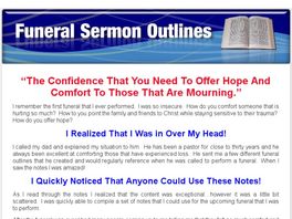 Go to: Funeral Sermon Outlines