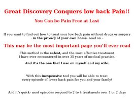 Go to: Treat Your Low Back.