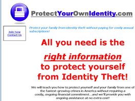 Go to: Identity Theft Self-Protection: A Unique Approach.