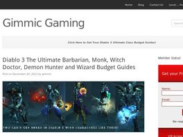 Go to: Diablo 3 In Depth Class Budget And Upgrade Guides