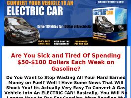Go to: Gas2electricity- Convert Your Gas Car To Electric Power. 33.92/sale