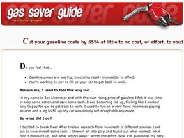 Go to: Gas Saver Guide - 65% More MPG At Little To No Cost.