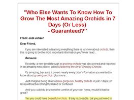 Go to: Mastering the Art of Orchid Growing