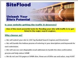 Go to: Get More Search Engine Traffic! Submit Your Site With SiteFlood.