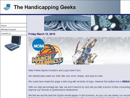 Go to: Handicapping Geeks.