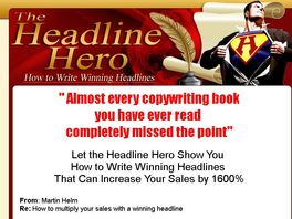 Go to: The Headline Hero's Master Guide To Writing Winning Headlines