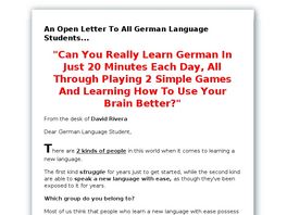 Go to: Surefire German Learning Package.
