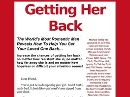 Go to: Getting Her Back - For Good -- By Oprah Love Expert Michael Webb