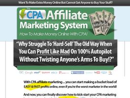 Go to: The Cpa Affiliate Marketing System With Bonuses (limited).