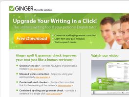 Go to: Ginger - The Leading Converting Grammar & Spell Checker