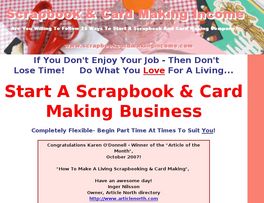 Go to: Scrapbook & Card Making For Pleasure And Profit.