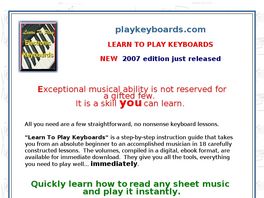 Go to: Learn To Play Keyboards.