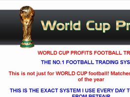 Go to: World Cup Profits - Football Trading Strategy