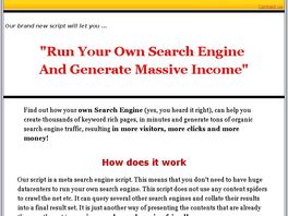 Go to: Run Your Own Search Engine And Make Money Like Google!