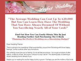 Go to: Planning The Perfect Wedding On A Shoe String Budget.