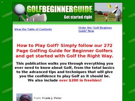 Go to: The Golf Beginner Guide