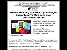 Go to: New, Revised Golf Tournament Profits Planning eToolkit