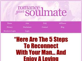 Go to: Romance Your Soulmate Membership