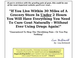 Go to: Cure Gout Now - * $14.69 Payout! 55% Commission!