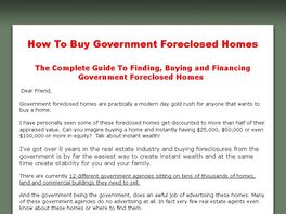 Go to: How To Buy Government Foreclosed Homes