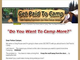 Go to: Get Paid To Camp