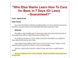 Go to: Caring for Bees in 7 Days Or Less - Beekeeping Made Easy
