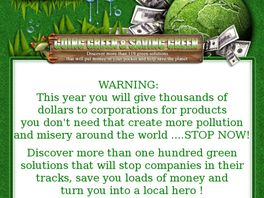 Go to: Money Saving Green Solutions