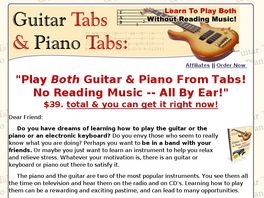 Go to: Guitar Tabs & Piano Tabs: Learn To Play Both Without Reading Music!