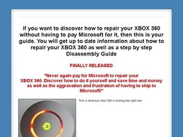 Go to: Xbox 360 Disassembly and Repair Guide Rrod