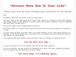 Go to: Attract More God In Your Life