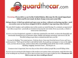 Go to: GuardTheCar.com Car Security And Safety Guide Converts Like Crazy!