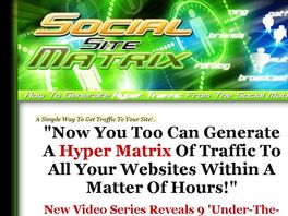 Go to: New! Generate Hyper Traffic From The Social Networks! 75% Commission