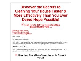 Go to: Cleaning Mom Speed Cleaning Secrets.