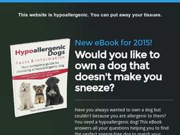 Go to: Hypoallergenic Dogs: Huge Low-allergy Market!