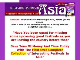 Go to: Interesting Festivals In Asia.